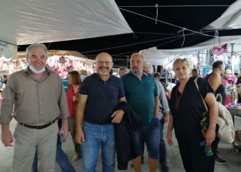 Επίσκεψη ΣΥΡΙΖΑ ΠΣ στην εμποροπανήγυρη του Αιγινίου