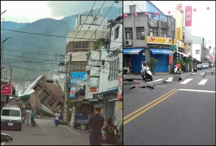 Σεισμός στην Ταϊβάν: Κατέρρευσαν κτίρια και δρόμοι «χωρίστηκαν» στα δύο – Συγκλονίζουν οι εικόνες