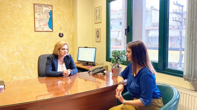 Η Μαρία Μίχου έτοιμη για τον αγώνα του ΠΑΣΟΚ στην Πιερία