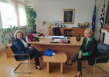 Η π. Βουλευτής Μαρία  Μίχου συναντά εποικοδομητικά της Αντιπεριφερειάρχη Σ. Μαυρίδου