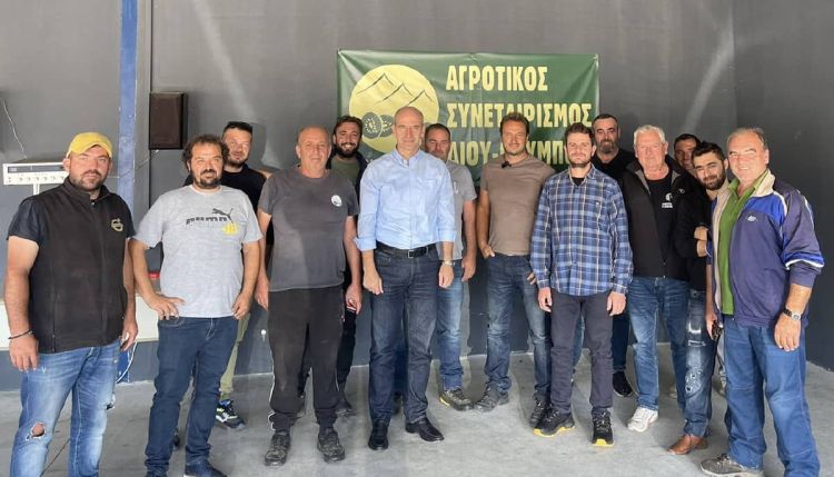Συνάντηση Φώντα Μπαραλιάκου με το ΔΣ και μέλη του Αγροτικού Συνεταιρισμού Δίου – Ολύμπου «dion Fruits»
