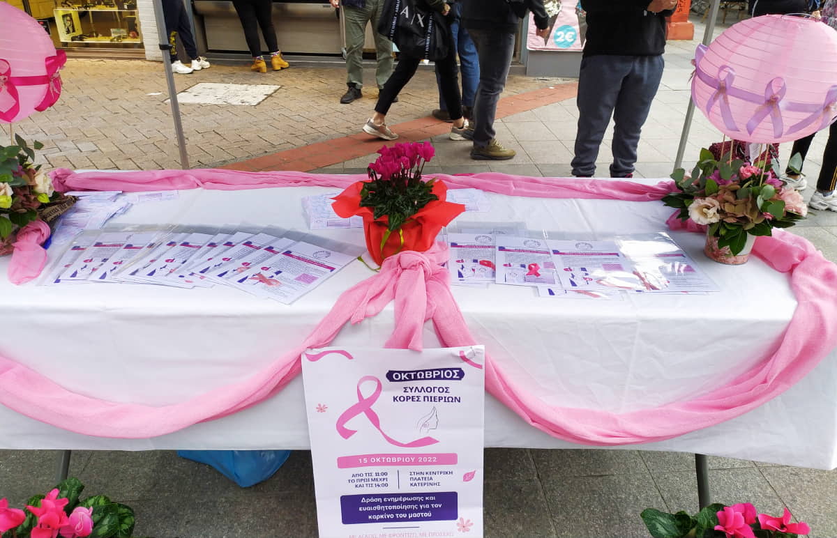 Σύλλογος Κόρες Πιερίων: Ενημέρωση για τον καρκίνο του μαστού