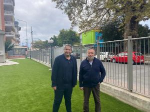 2ο Δημοτικό Σχολείο Κατερίνης: Χρώμα & ασφάλεια στον αύλειο χώρο του