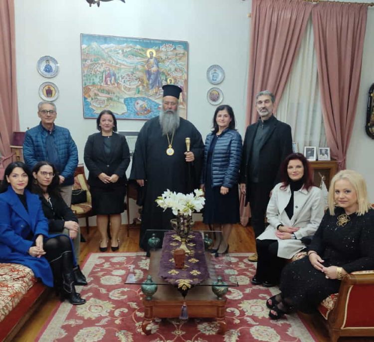Επίσκεψη Εστίας Πιερίδων Μουσών στον Mητροπολίτη Kίτρους, Κατερίνης και Πλαταμώνος