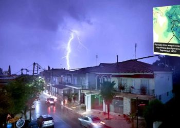 Κακοκαιρία: Αναβαθμίζεται σε κατηγορία βροχόπτωσης 4 – Πού θα έχει βροχές, πού καταιγίδες