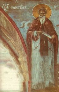 Ο βίος του Αγίου Φαντίνου και η εμφάνιση του στον Κολινδρό Ο βίος του Αγίου Φαντίνου και η εμφάνιση του στον Κολινδρό