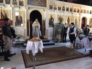 Σταυραετοί Κατερίνης – Επιμνημόσυνη δέηση για τους 4 Κρητικούς άγιους στην Ανδρομάχη στον Ιερό Ναό Κοσμά του Αιτωλού