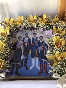 Σταυραετοί Κατερίνης – Επιμνημόσυνη δέηση για τους 4 Κρητικούς άγιους στην Ανδρομάχη στον Ιερό Ναό Κοσμά του Αιτωλού