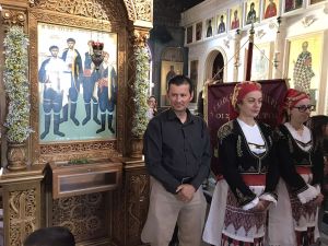 Σταυραετοί Κατερίνης – Επιμνημόσυνη δέηση για τους 4 Κρητικούς άγιους στην Ανδρομάχη στον Ιερό Ναό Κοσμά του Αιτωλού