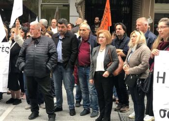 Η Μαρία Μίχου με δυναμικό παρόν στην συγκέντρωση του Εργατικού Κέντρου Κατερίνης