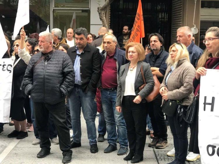 Η Μαρία Μίχου με δυναμικό παρόν στην συγκέντρωση του Εργατικού Κέντρου Κατερίνης