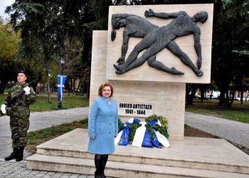 Η Μαρία Μίχου σε δράσεις κοινωνικού χαρακτήρα και στην εορτή της εθνικής αντίστασης