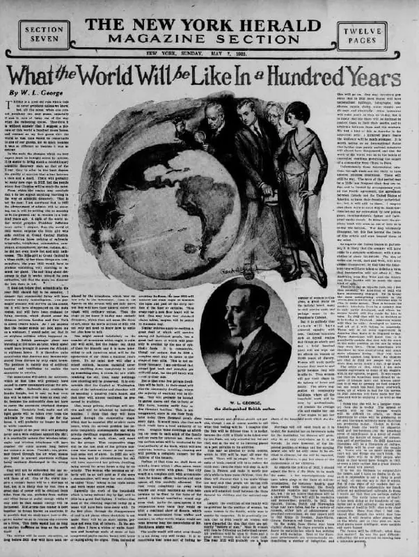 Μελλοντολόγος είχε προβλέψει με μεγάλη ακρίβεια πως θα είναι το 2022 …εκατό χρόνια πριν Μελλοντολόγος είχε προβλέψει με μεγάλη ακρίβεια πως θα είναι το 2022 …εκατό χρόνια πριν