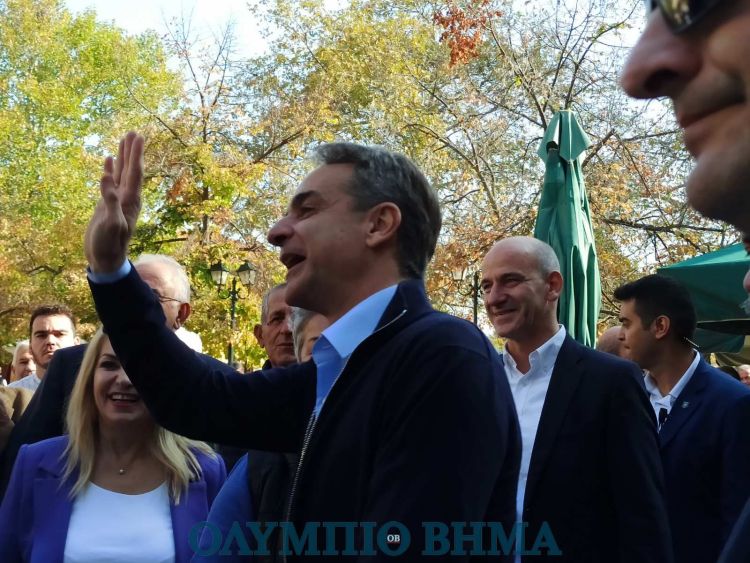 Ο Πρωθυπουργός Κυριάκος Μητσοτάκης στo Κολινδρό Πιερίας (εικόνες + βίντεο)