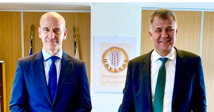 Συνάντηση Φώντα Μπαραλιάκου με τον νέο Πρόεδρο του ΟΠΕΚΕΠΕ Ε. Σημανδράκο