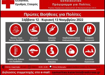2ωρο Εκπαιδευτικό Πρόγραμμα “Πρώτες Βοήθειες για Πολίτες”