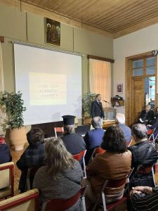 Αστική Σχολή  Κολινδρού – Εκδήλωση της ομάδας επιστημόνων Κολινδρού και του δημοτικού  φορέα πολιτισμού με ομιλητή τον θ. Καραβέργο