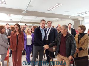 Κυριάκος Μητσοτάκης στην Κατερίνη (εικόνες + βίντεο)