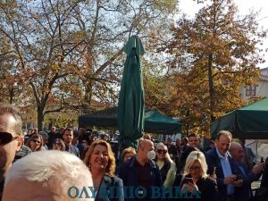 Ο Πρωθυπουργός Κυριάκος Μητσοτάκης στo Κολινδρό Πιερίας (εικόνες + βίντεο)