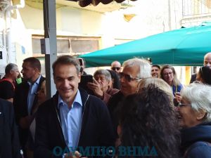 Ο Πρωθυπουργός Κυριάκος Μητσοτάκης στo Κολινδρό Πιερίας (εικόνες + βίντεο)
