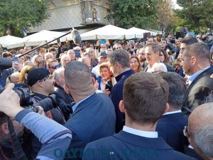 Ο Πρωθυπουργός Κυριάκος Μητσοτάκης στην Κατερίνη (εικόνες + βίντεο)