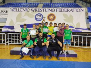 Πρωταθλητές Ελλάδος οι Παμπαίδες (U13) παλαιστές του Αρχέλαου Κατερίνης στα Τρίκαλα Πρωταθλητές Ελλάδος οι Παμπαίδες (u13) παλαιστές του Αρχέλαου Κατερίνης στα Τρίκαλα