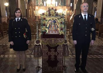 Η Πυροσβεστική Υπηρεσία του Νομού Πιερίας τίμησε τους προστάτες Άγιους «Τρεις παίδες εν Καμίνω»