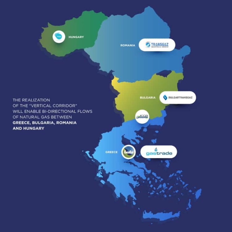 Μνημόνιο Συνεργασίας μεταξύ διαχειριστών συστημάτων φυσικού αερίου από Βουλγαρία, Ελλάδα, Ρουμανία και Ουγγαρία