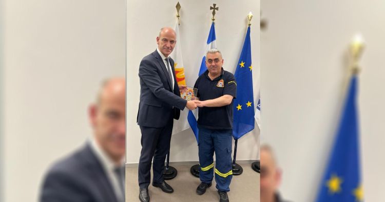 Συνάντηση του Βουλευτή ΝΔ Πιερίας Φ. Μπαραλιάκου με τον Αρχηγό της Πυροσβεστικής Αντ/γο. Α. Ράπανο