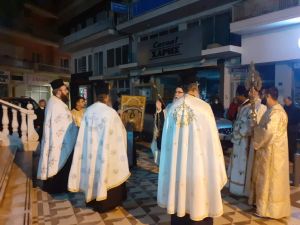 Υποδοχή της εικόνας «Γεννήσεως του Χριστού» στον καθεδρικό ναό Θείας Αναλήψεως Κατερίνης