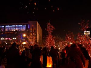 Φαναράκια πέταξαν στον ουρανό και γέμισαν ευχές την πόλη της Κατερίνης