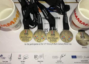 Χάλκινο Μετάλλιο Στο Παγκόσμιο Κύπελλο Μαγειρικής Villeroyet Boch Του Λουξεμβούργου