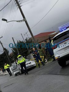 Κατερίνη: Τροχαίο στην επαρχιακή οδό προς Σβορώνο