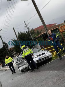 Κατερίνη: Τροχαίο στην επαρχιακή οδό προς Σβορώνο