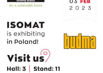 Η Isomat στη διεθνή έκθεση κατασκευών και αρχιτεκτονικής Budma 2023