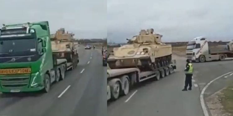 Μέσω Αλεξανδρούπολης μεταφέρονται στο μέτωπο τα Bradley των ΗΠΑ στην Ουκρανία