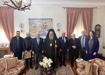 Μητροπολιτικό Μέγαρο Κατερίνης – Συνάντηση του Μητροπολίτη Κίτρους με τον Πρέσβη της Γεωργίας