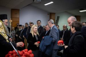 Κοπή Πρωτοχρονιάτικης Βασιλόπιτας στην Ιερά Μητρόπολη Κιτρους, Κατερίνης και Πλαταμώνος Κοπή Πρωτοχρονιάτικης Βασιλόπιτας στην Ιερά Μητρόπολη Κιτρους, Κατερίνης και Πλαταμώνος