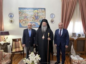 Μητροπολιτικό Μέγαρο Κατερίνης – Συνάντηση του Μητροπολίτη Κίτρους με τον Πρέσβη της Γεωργίας