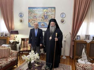 Μητροπολιτικό Μέγαρο Κατερίνης – Συνάντηση του Μητροπολίτη Κίτρους με τον Πρέσβη της Γεωργίας