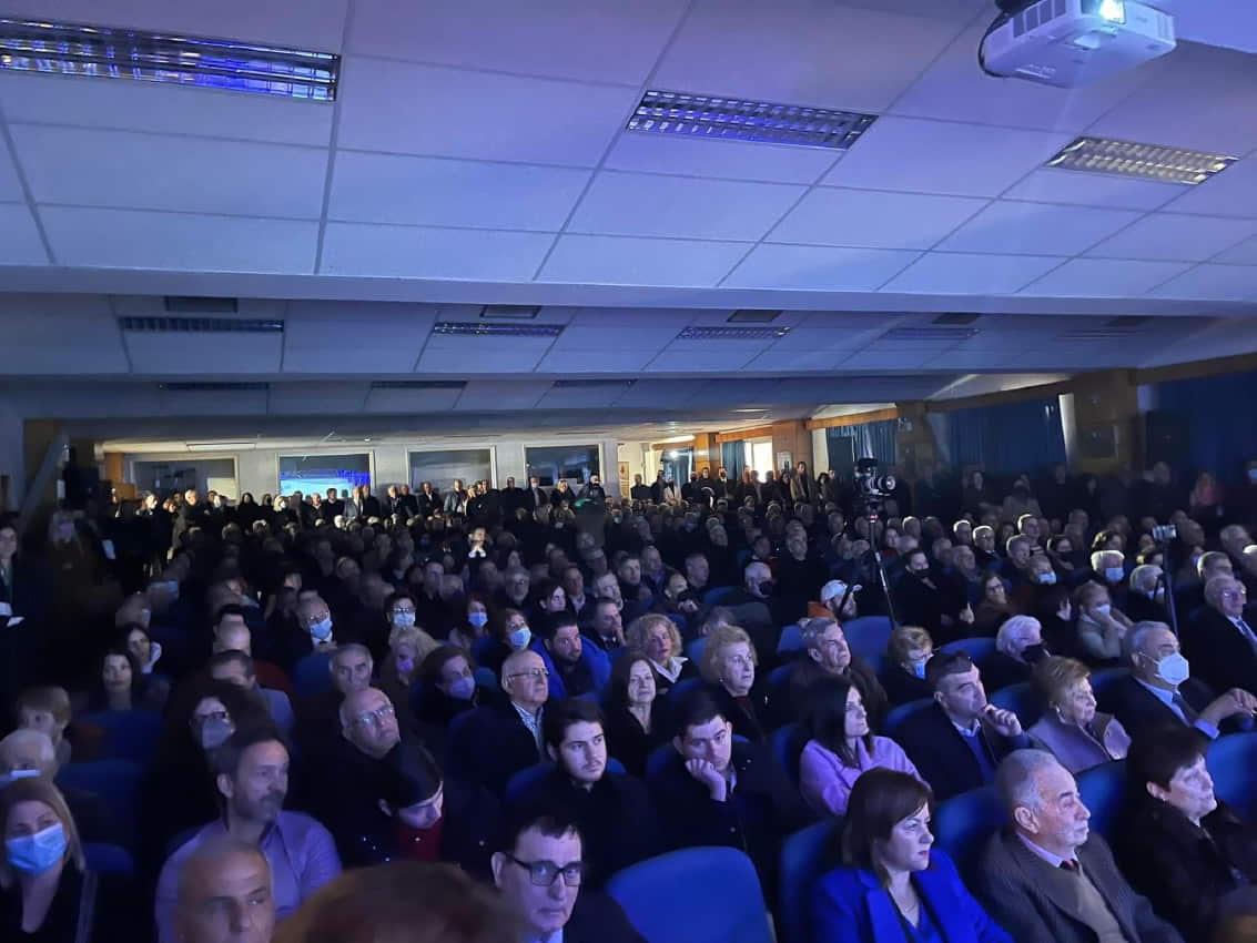 Το αδιαχώρητο στην εκδήλωση του Βουλευτή Πιερίας Φώντα Μπαραλιάκου