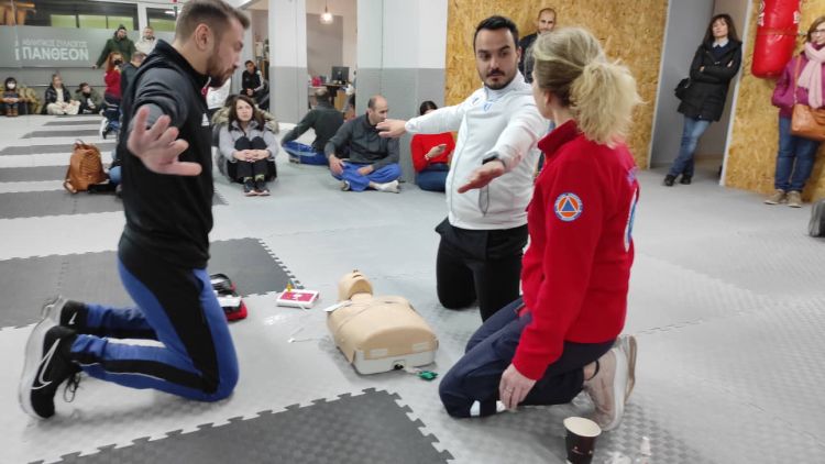 Διασωστική Ομάδα Πιερίας - Παρουσίαση Α Βοηθειών στον ΓΑΣ ΠΑΝΘΕΟΝ Διασωστική Ομάδα Πιερίας – Παρουσίαση Α Βοηθειών στον ΓΑΣ ΠΑΝΘΕΟΝ