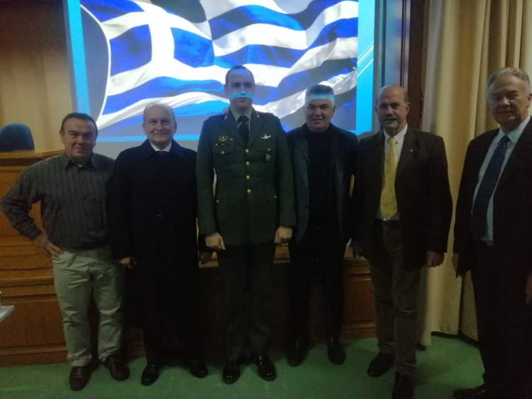 Ο Δημήτρης Μπέης παρευρέθηκε στην κοπή της Πρωτοχρονιάτικης πίτας του Συνδέσμου Εφέδρων Αξιωματικών Πιερίας