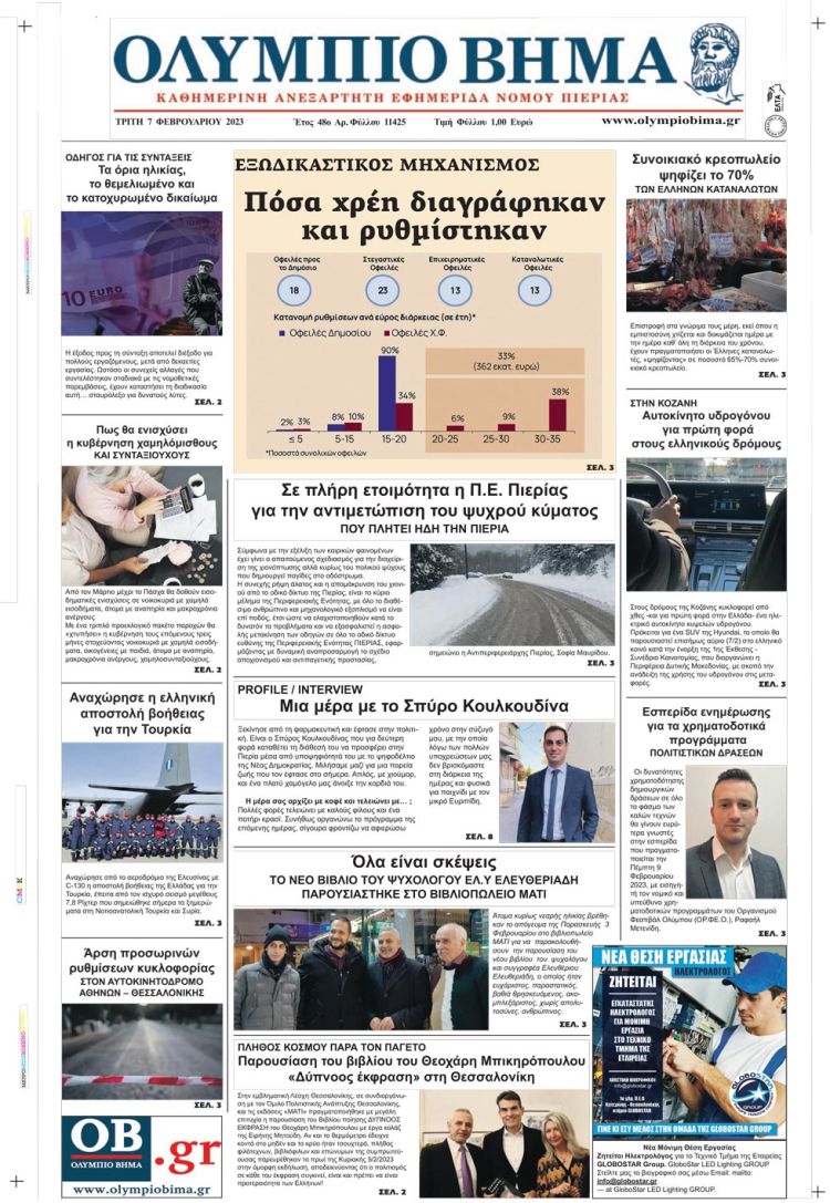 Τρίτη, 7 Φεβρουαρίου 2023