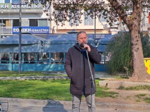 Κατερίνη – Διαμαρτυρία εκπαιδευτικών  στην Κεντρική Πλατεία