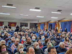 Ο Δημήτρης Κουτσούμπας στην Κατερίνη  ανακοίνωσε  τους βουλευτές  του ΚΚΕ