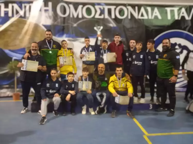 Επιτυχίες του τμήματος πάλης του ΓΑΣ Αρχέλαος Κατερίνης στο Πανελλήνιο πρωτάθλημα Πάλης U15