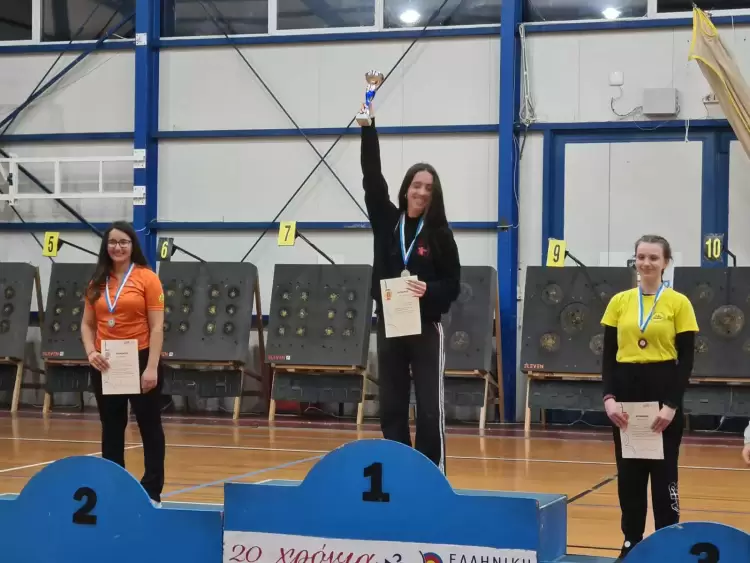 Η ομάδα του Αρχέλαου Κατερίνης στο Πανελλήνιο Πρωτάθλημα Τοξοβολίας στο Λουτράκι