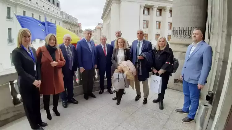 Ο πρόεδρος του Επιμελητηρίου Πιερίας Ηλία Χατζηχριστοδούλου στο Εμπορικό & Βιομηχανικό Επιμελητήριο Βουκουρεστίου