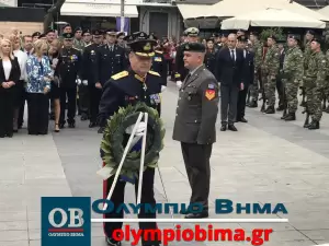 Κατερίνη – Εθνική Επέτειος του 1821: Κατάθεση στεφάνων στην Πλατεία Ελευθερίας για την Εθνική Επέτειο